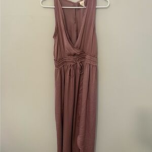 Elegant Mauve Sleeveless Dress